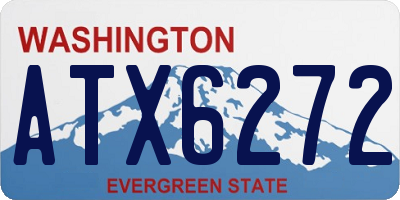 WA license plate ATX6272