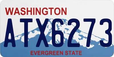 WA license plate ATX6273