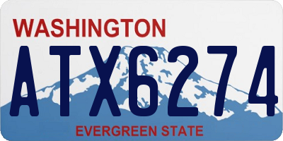 WA license plate ATX6274