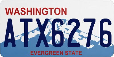 WA license plate ATX6276