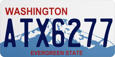 WA license plate ATX6277
