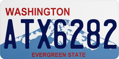 WA license plate ATX6282