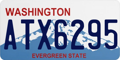 WA license plate ATX6295