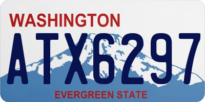 WA license plate ATX6297