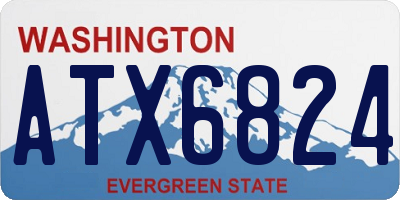 WA license plate ATX6824