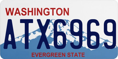 WA license plate ATX6969