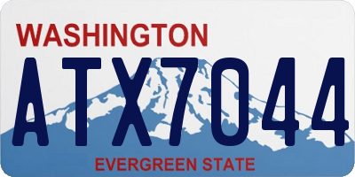 WA license plate ATX7044