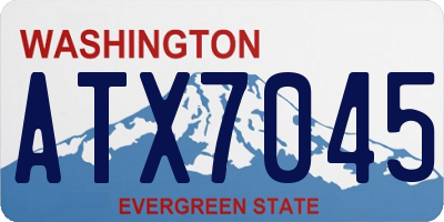 WA license plate ATX7045