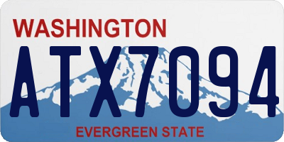 WA license plate ATX7094