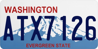 WA license plate ATX7126