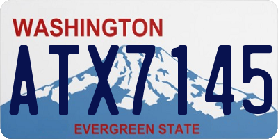 WA license plate ATX7145