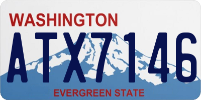 WA license plate ATX7146