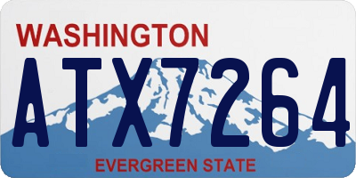 WA license plate ATX7264