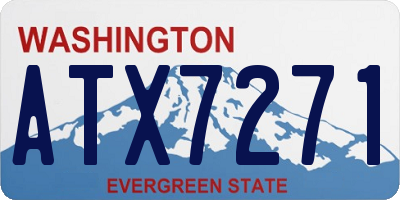 WA license plate ATX7271