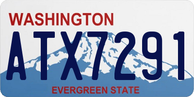 WA license plate ATX7291