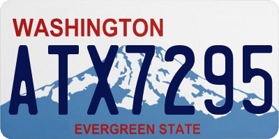 WA license plate ATX7295