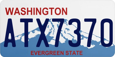 WA license plate ATX7370