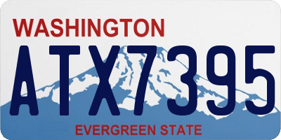 WA license plate ATX7395