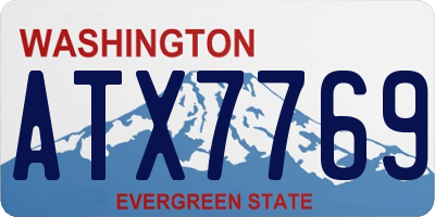 WA license plate ATX7769