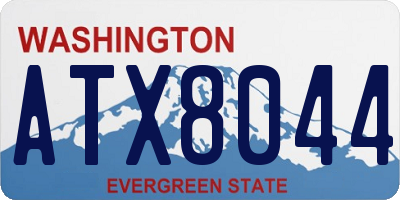 WA license plate ATX8044