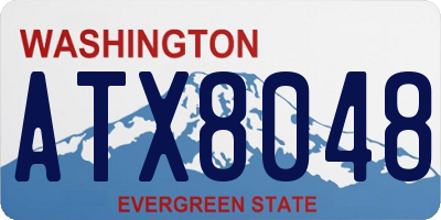 WA license plate ATX8048