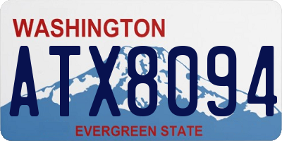 WA license plate ATX8094