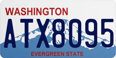 WA license plate ATX8095
