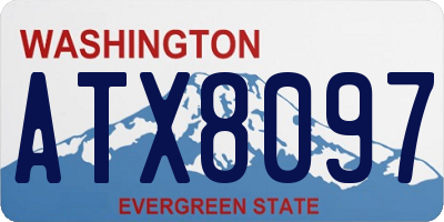 WA license plate ATX8097