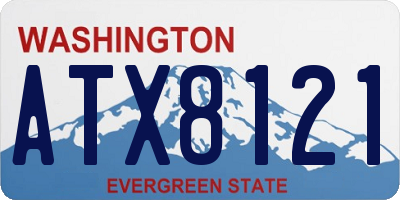 WA license plate ATX8121