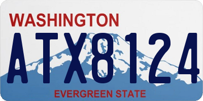WA license plate ATX8124