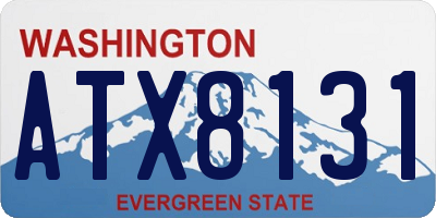 WA license plate ATX8131