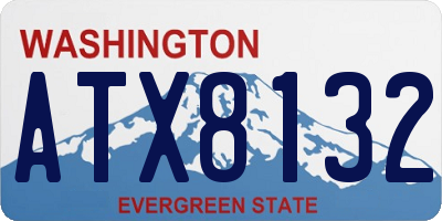 WA license plate ATX8132