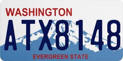 WA license plate ATX8148