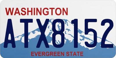 WA license plate ATX8152