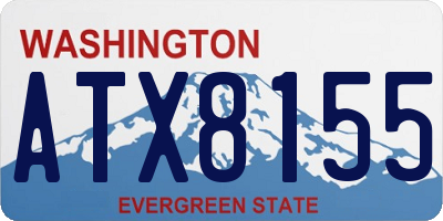 WA license plate ATX8155