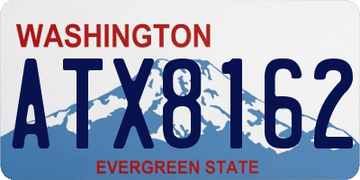WA license plate ATX8162