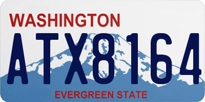 WA license plate ATX8164