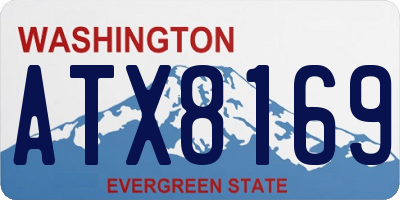 WA license plate ATX8169