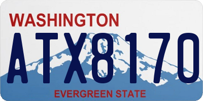 WA license plate ATX8170