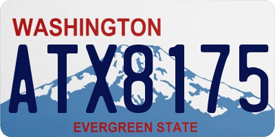 WA license plate ATX8175
