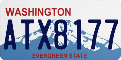 WA license plate ATX8177