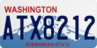 WA license plate ATX8212