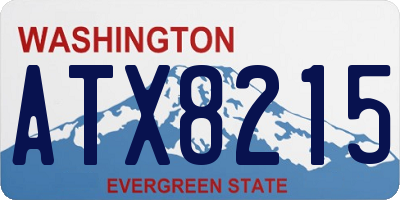 WA license plate ATX8215