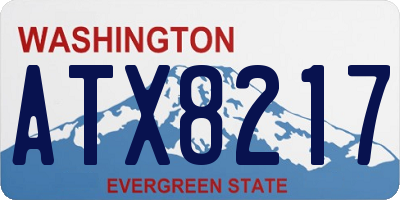 WA license plate ATX8217