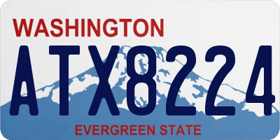 WA license plate ATX8224