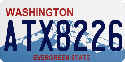 WA license plate ATX8226