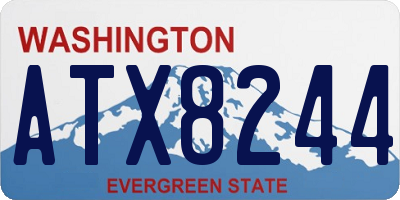 WA license plate ATX8244
