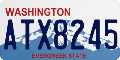WA license plate ATX8245