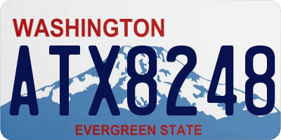 WA license plate ATX8248