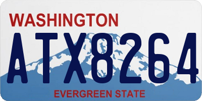 WA license plate ATX8264